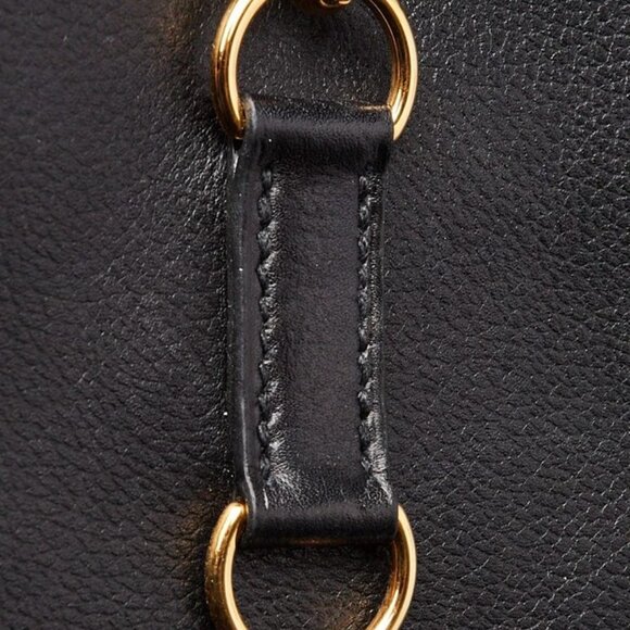 Hermes Black Evercolor Leather Gold Plated Trim Duo 24 Bag - Picture 5 of 12